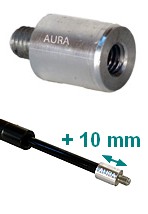 Rallonges pour verins filet�s tige de 10 et 14 mm - M8