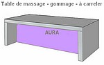 TABLE DE MASSAGE et de GOMMAGE