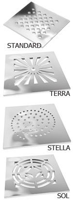 GRILLES INOX pour receveurs � carreler