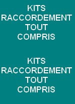 Kits installation et raccordement du g�n�rateur de vapeur au r�seau d'eau + vapeur + electrique