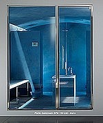 PORTES Hammam SUR MESURE - 1 Ventail + 1 panneau fixe