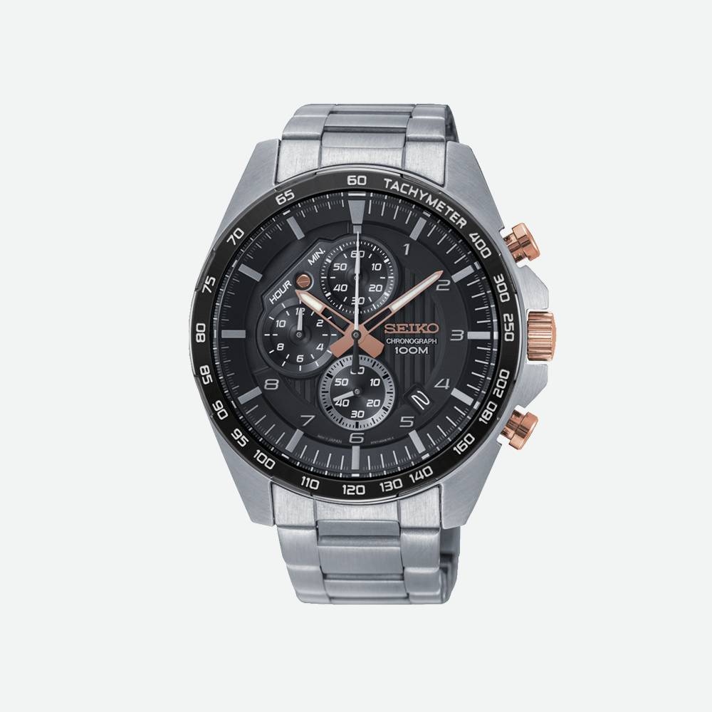 montre-homme-acier-dore-rose-chrono-quartz-sports